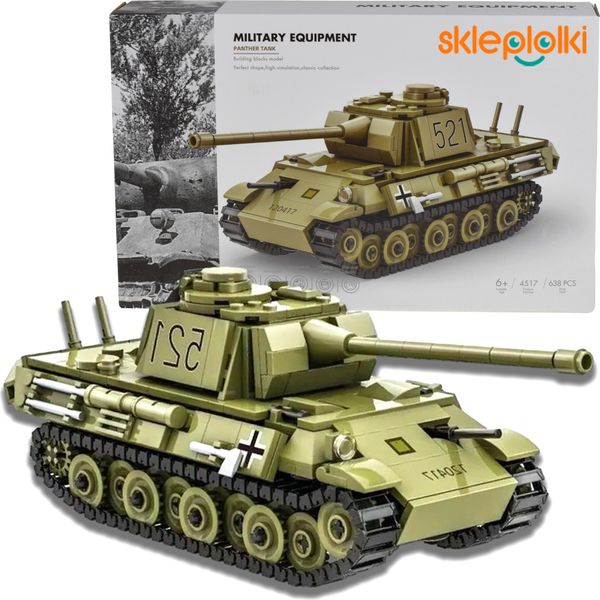 Lolex | Carro Armato Giocattolo Da Costruzione - 638 Pezzi - 9 X 25 X 11 Cm - Carro Armato Giocattolo - Modellismo-image