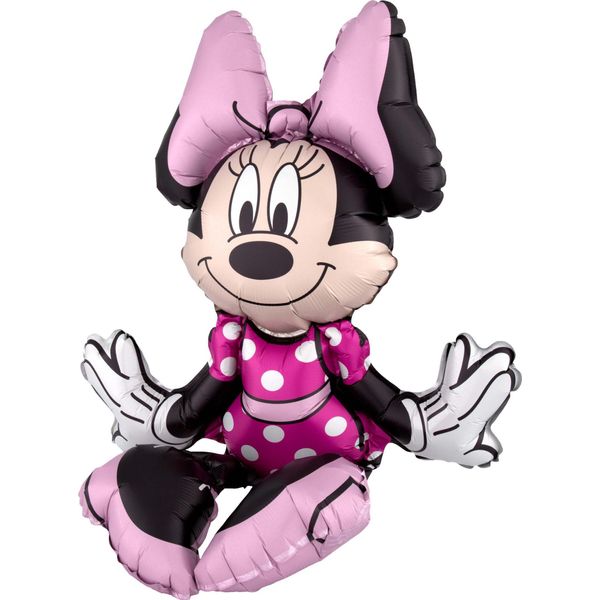 Palloncini Minnie Mouse In Alluminio Per Feste 45X48Cm - Taglia Unica-image