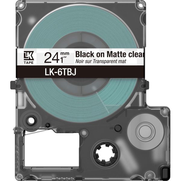 Epson C53S672067 Epson Schriftband Lk LK-6TBJ C53S672067, 24 Mm Schwarz Auf Transparent-image