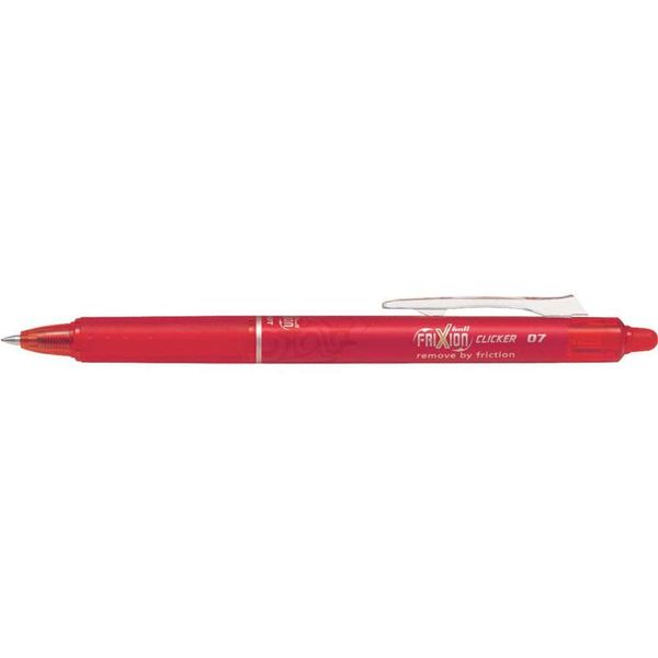 Pilot BLRT-FR7-R Rollerball Frixion Clicker - 0,4 Mm, Rosso, Cancellabile-image