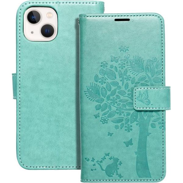 Custodia / Cover Per Apple Iphone 13 Albero Verde - Libro Forcell Mezzo-image