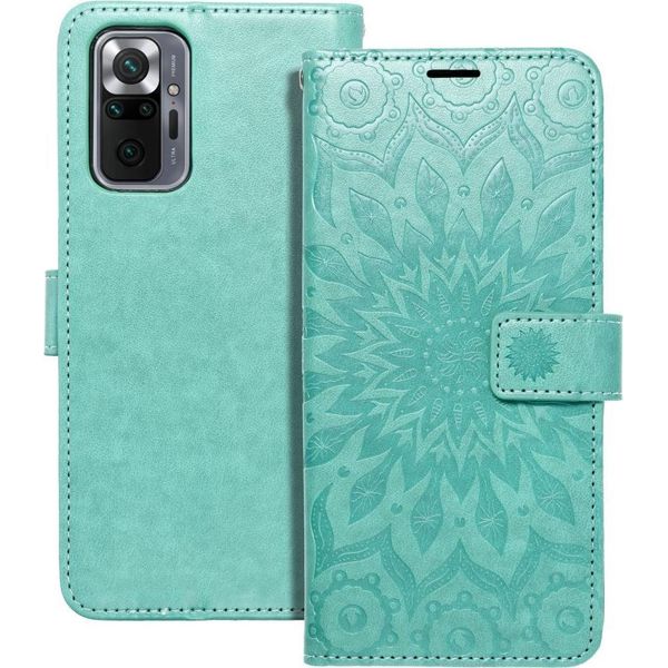 Mezzo Custodia A Libro Per Xiaomi Redmi Note 10 Pro Mandala Verde 445821-image