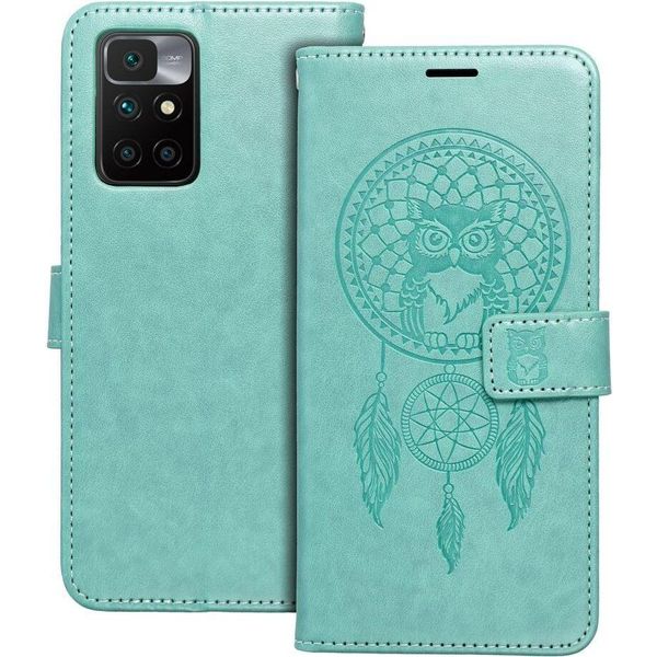 Mezzo Custodia A Libro Per Xiaomi Redmi 10 / 10 2022 Acchiappasogni Verde 585371-image