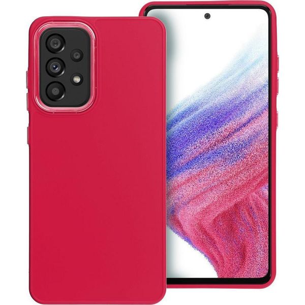 Custodia In Plastica Per Samsung Galaxy A52 Lte A525/A52 5G A526/A52S A528 Frame Rosso-image
