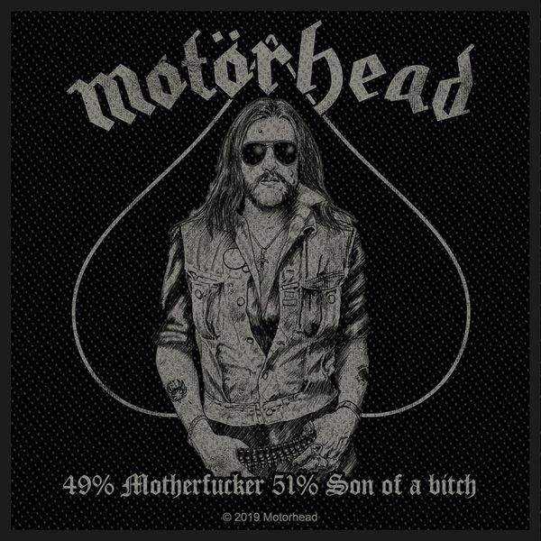Motorhead - Taglia Standard - Toppa "49% Motherfucker"" - Poliestere RO8035 (Taglia Unica) (Nero/Grigio)"-image