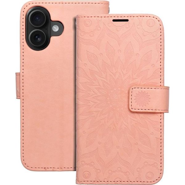 Mezzo Custodia A Libro Apple Iphone 16 Mandala Peach Fuzz-image