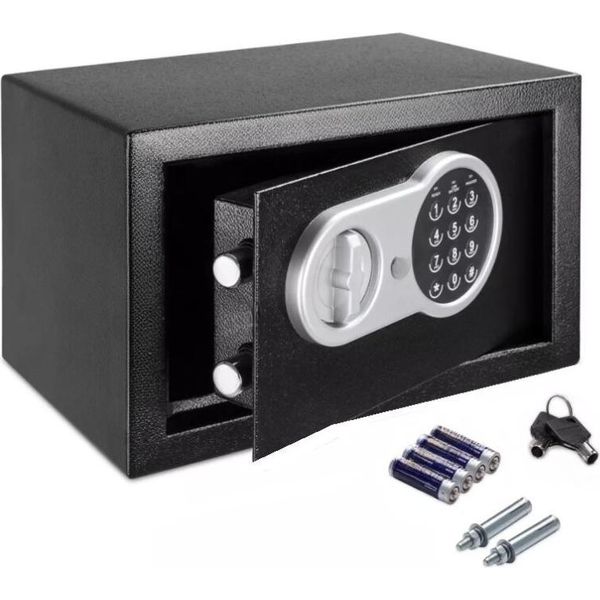 Cassaforte Con Serratura A Combinazione Elettronica E Chiave Di Emergenza - 8,5 L, 31 X 20 X 20 Cm-image