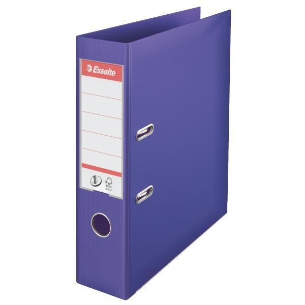 Cartella A Leva A4 Esselte No.1 Power, Plastica Piena, Dorso 7,5 Cm, Viola-image