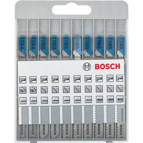 Bosch 2607010631 Bosch 10Tlg. StichsäGeblatt-Set Basic FüR Metall Und Holz-image