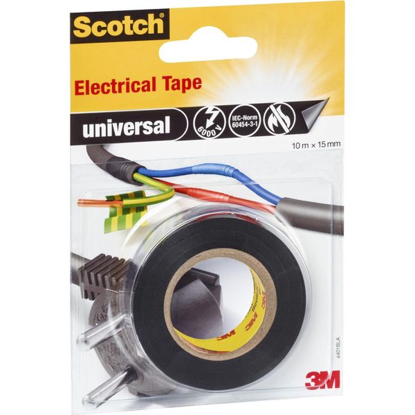 Scotch Isolierband Universal, 15 Mm X 10 M, Schwarz-image