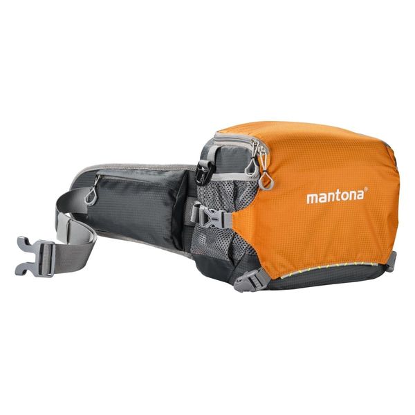 Mantona Elementspro 20 Borsa Fotografica Arancione Flessibile E Facilmente Rimovibile Per La Pioggia-image