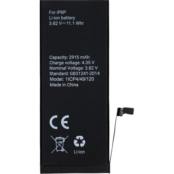 Batteria Sostitutiva Apple Iphone 6 Plus 2915 Mah - Nero-image