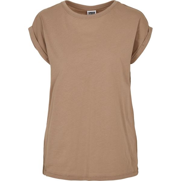 Urban Classics Donna - Camicia A Spalla Estesa Taupe - S-image
