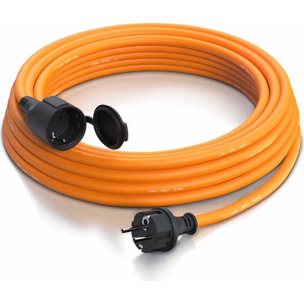 Cavo Di Prolunga Brandson, Tipo F Schuko, Cavo Di Alimentazione Per Uso Esterno 3500W, Esterno, IP44 - 10M-image