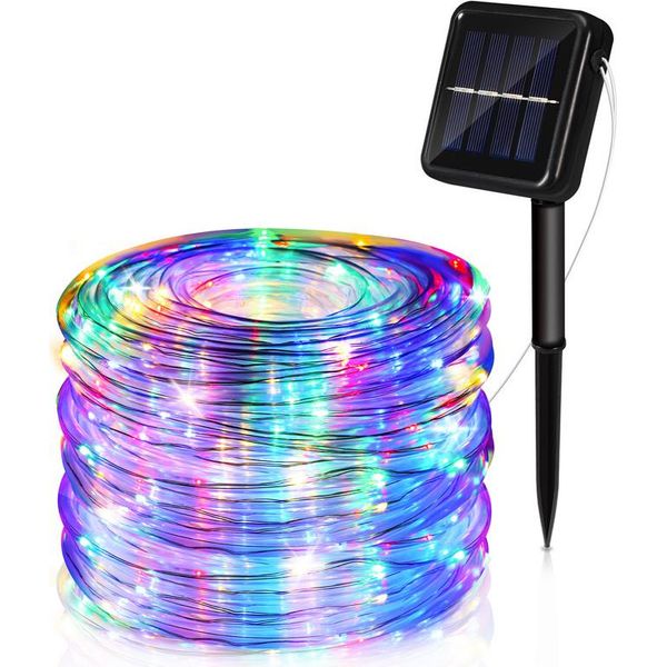 Yakimz 22 M Luci Solari Fata Led Luci Fata 8 Modalità Di Luce Festa Giardino Interno Esterno Decorazione Luci Di Natale-image