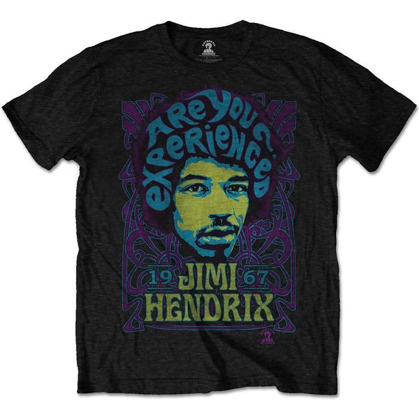 Jimi Hendrix - "Are You Experienced?"" Maglietta Da Uomo/Donna Unisex RO7764 (Xxl) (Nero)"-image
