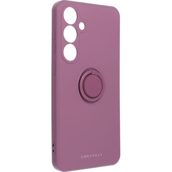 Roar Case Custodia Protettiva Ambra Per Smartphone Custodia Per Cellulare Bumper Con Supporto Ad Anello Compatibile Con Samsung Galaxy S25 Plus Viola-image