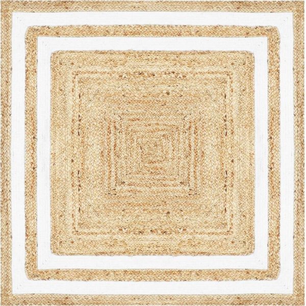 Tappeto Da Salotto In Iuta Chloe 120 X 120 Cm-image