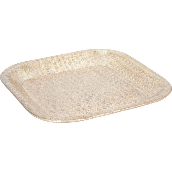 Vassoio Orientale Per Candele Jamira Gold 34 Cm-image