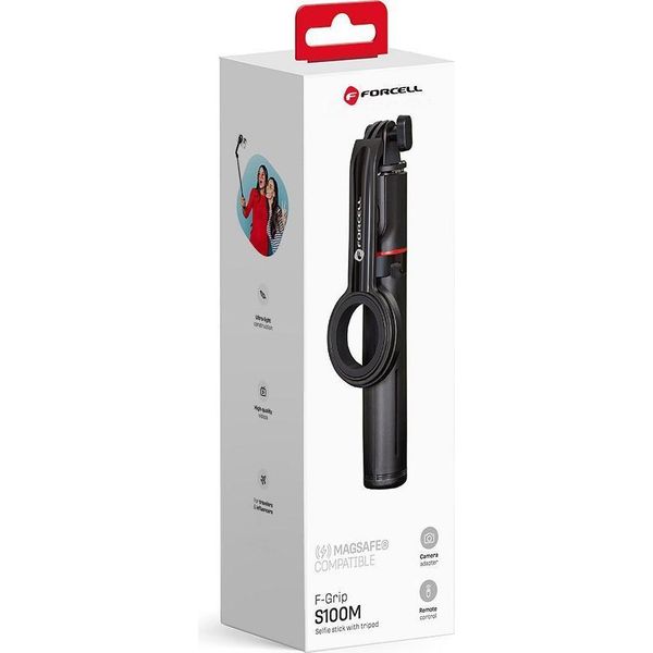 Forcell F-GRIP Magselfie S100M Supporto Per Selfie Con Telecomando Wireless Nero-image