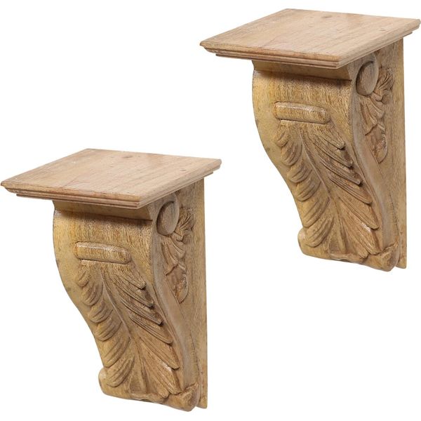 Set Di 2 Mensole Da Parete In Legno Massiccio Yuka-image