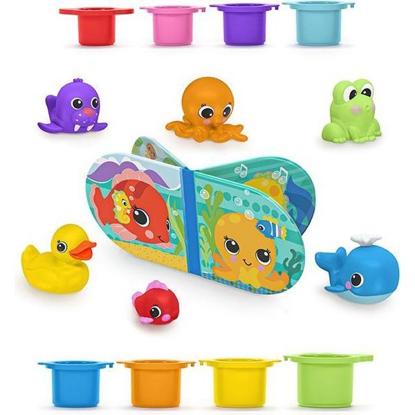 Bright Starts Splash Splash Baby Bath Set - Set Per Il Bagnetto Colorato E Divertente-image