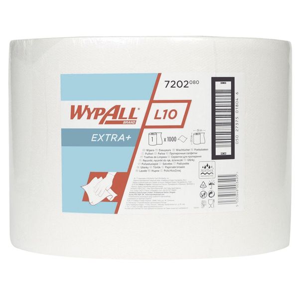 Wypall® 7202 Rotoli Di Salviette L20 - 1 Velo, Bianco, 1000 Salviette-image