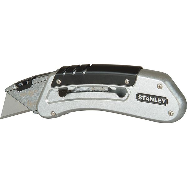 Stanley 0-10-810 Coltello Multiuso Nero, Metallizzato Coltello Con Lama A Scatto-image