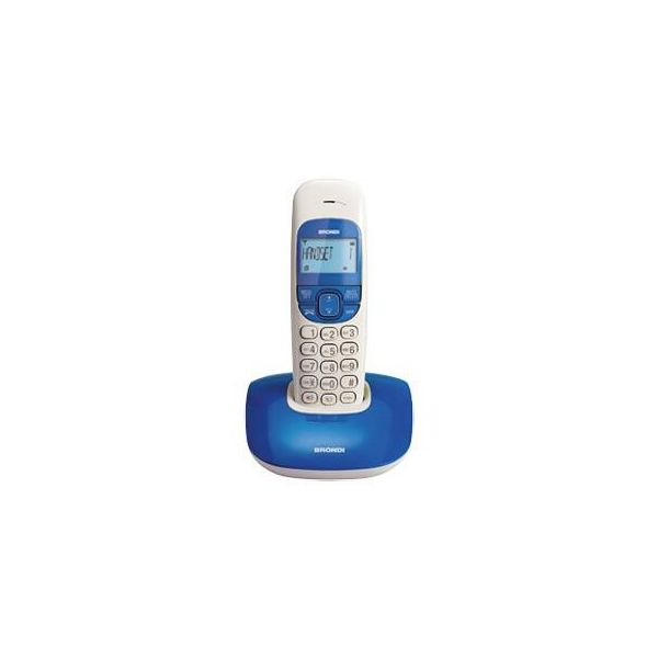 Brondi Nice Telefono Dect Cordless Blu E Bianco Con Vivavoce E Identificatore Chiamate-image