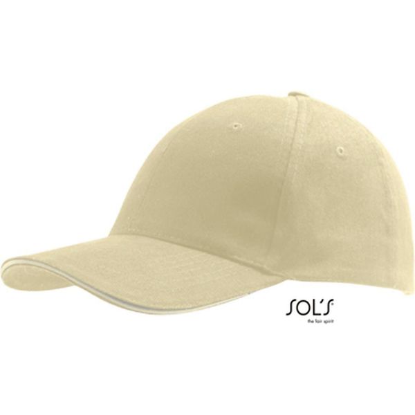 Sols 88100 | Six Panel Cap Buffalo / Berretto / Beanie / Cappello - Colore: Beige - Taglia: Unica-image