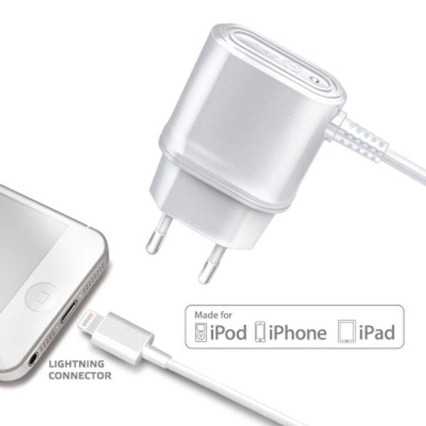 Celly TCIP5 Caricabatterie Con Connettore Lightning Da Parete Bianco-image