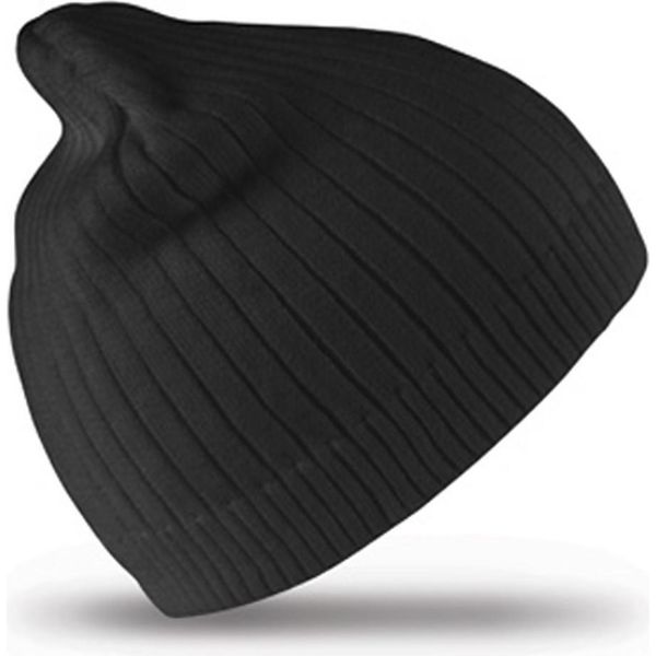 Result Winter Essentials RC074X | Cappello In Cotone A Doppia Maglia Cappello Invernale - Colore: Nero - Taglia: Unica-image