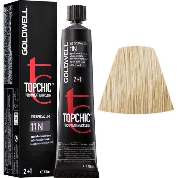 Goldwell Topchic Tube 11N Light Blonde-Natural 60Ml - Colore Permanente In Tubo-image