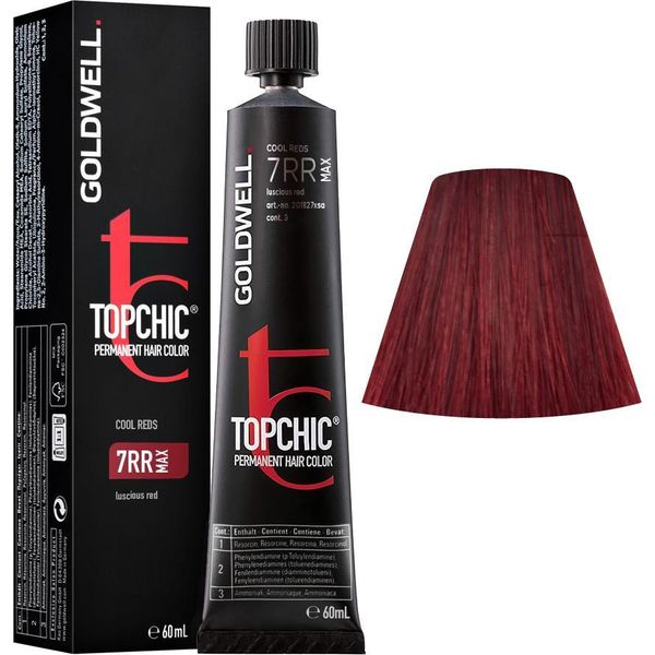 Goldwell Topchic Tube 7RR Max Luscious Red 60Ml - Colore Permanente In Tubo-image