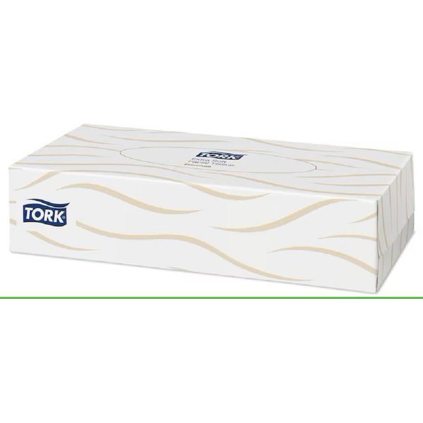 Tork 140280 Fazzoletti Cosmetici, Extra Morbidi, 2 Veli, Bianchi-image