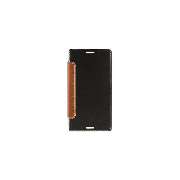 Custodia A Libro Custodia Per Cellulare Per Sony Xperia M4 Aqua Nero 4ST7018-image