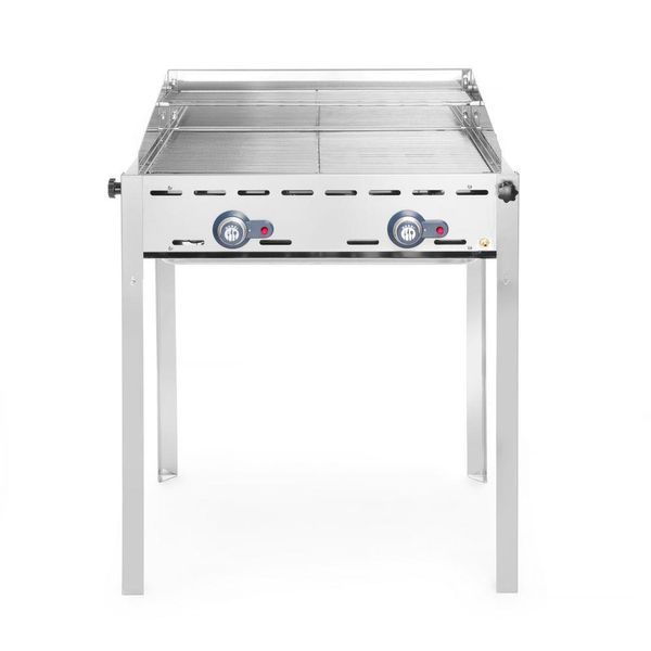 Sistema Grill Hendi Green Fire 2 Bruciatori, Profi Line, 2 Griglie In Acciaio Inox Gastronorm 1/1, 11,6Kw, 740X612X(H)825Mm-image
