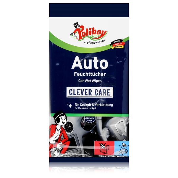 Poliboy Staubmeister Salviette Umidificate Per Auto 20 Pezzi-image