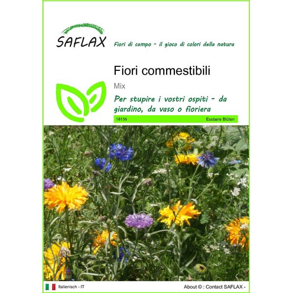 Saflax - Fiori Commestibili - 1000 Semi - Mix-image