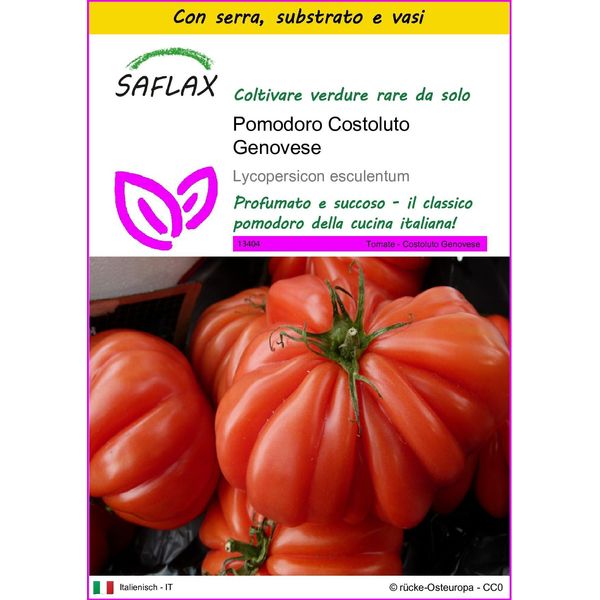 Saflax Insieme Di Coltivazione - Pomodoro Costoluto Genovese - 10 Semi - Lycopersicon-image