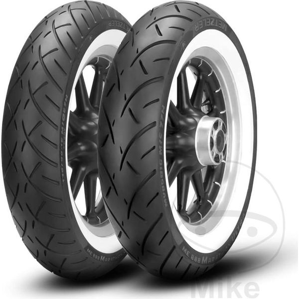 Metzeler Me 888 Marathon Ultra Whitewall 130/80 B17 M/C Tl 65H Ww Anteriore-image
