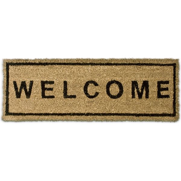 Relaxdays 10016749_0 Relaxdays Kokosmatte Welcome Braun 25,0 X 75,0 Cm-image