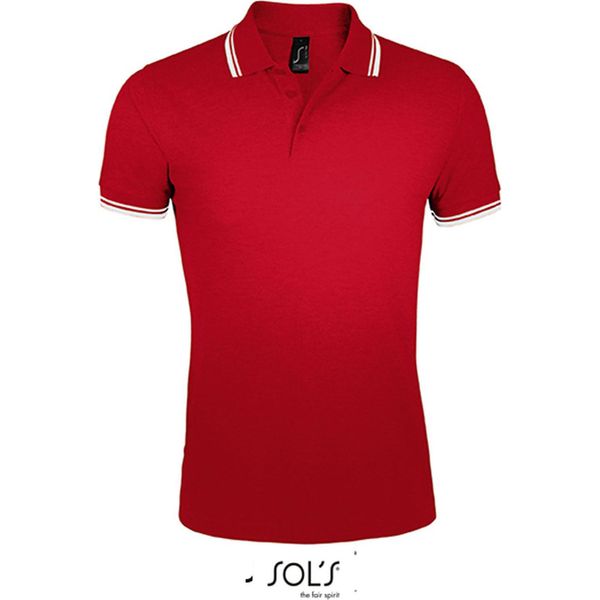 Sols 00577 | Polo Uomo Pasadena - Colore: Rosso/Bianco - Taglia: Xl-image