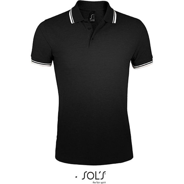 Sols 00577 | Polo Uomo Pasadena - Colore: Nero/Bianco - Taglia: Xl-image