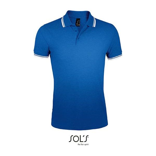 Sols 00577 | Polo Uomo Pasadena - Colore: Blu Reale/Bianco - Taglia: Xl-image