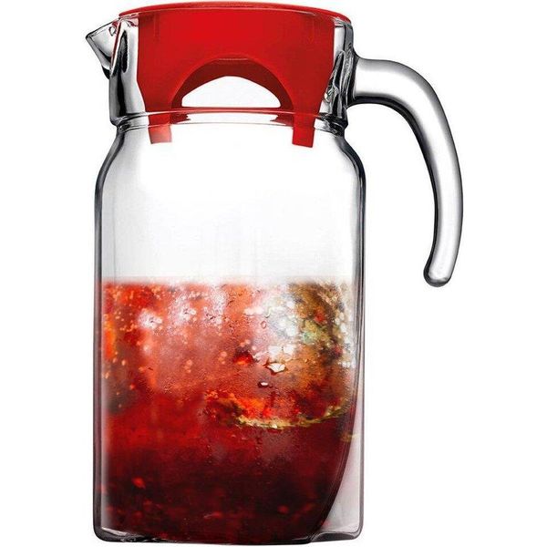 Orion Caraffa In Vetro Caraffa In Vetro 1,75 L Con Coperchio E Beccuccio Caraffa In Vetro-image