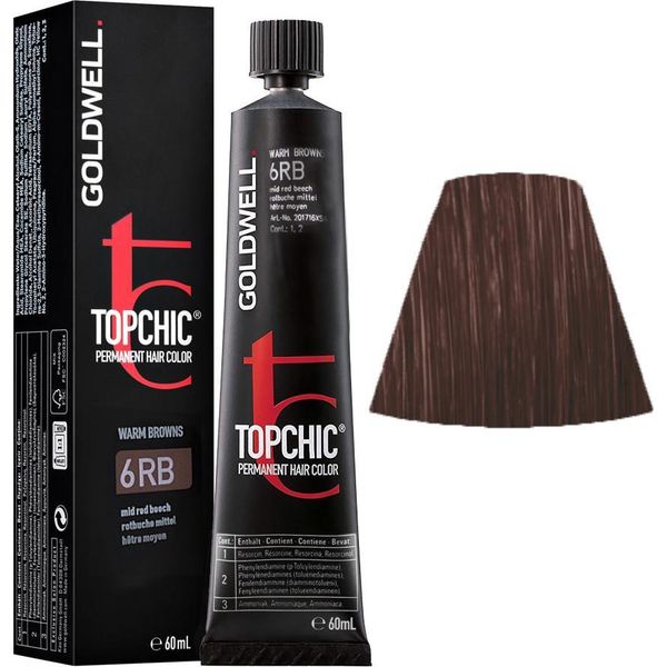 Goldwell Topchic Tube 6RB Red Beech Medium 60Ml - Colore Permanente In Tubo-image