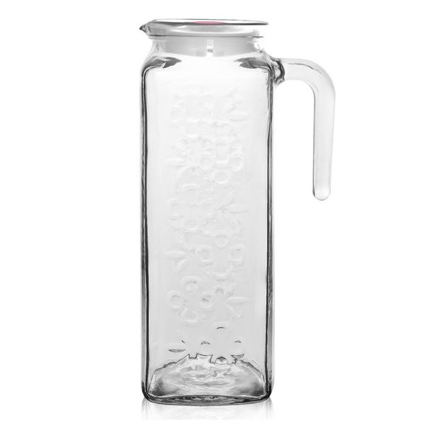 Orion Caraffa In Vetro Caraffa In Vetro 1,2 L Con Coperchio E Beccuccio Caraffa In Vetro-image