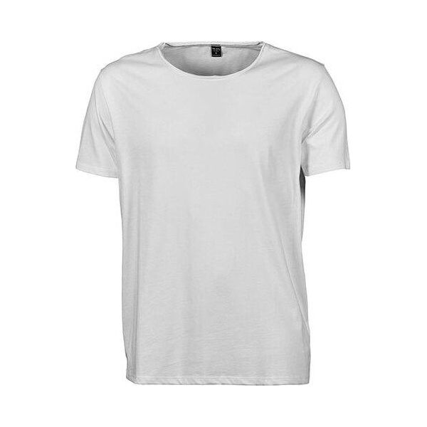 Tee Jays 5060 | Maglietta Da Uomo Con Bordi Grezzi / 100% Cotone Pettinato Ring-Spun - Colore: Bianco - Taglia: 3XL-image