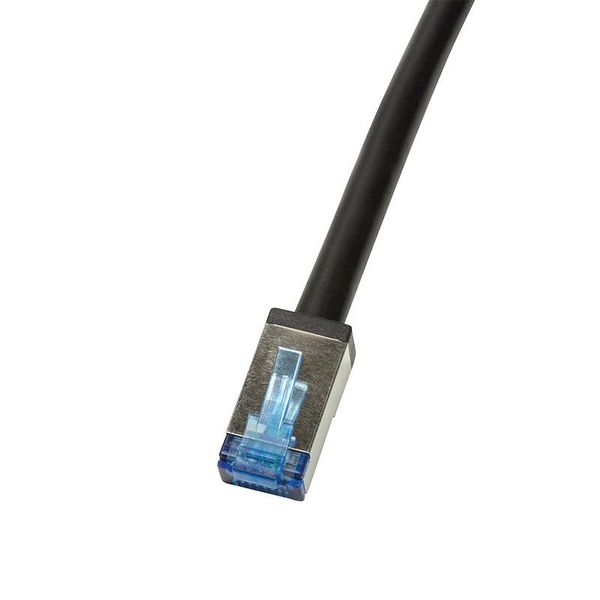 Logilink Professional CQ7083S Cavo Patch Per Esterni Logilink, Cat. 6A, S/Ftp, 7,5 M, Nero-image